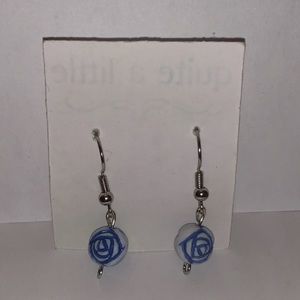 Rosebud earrings